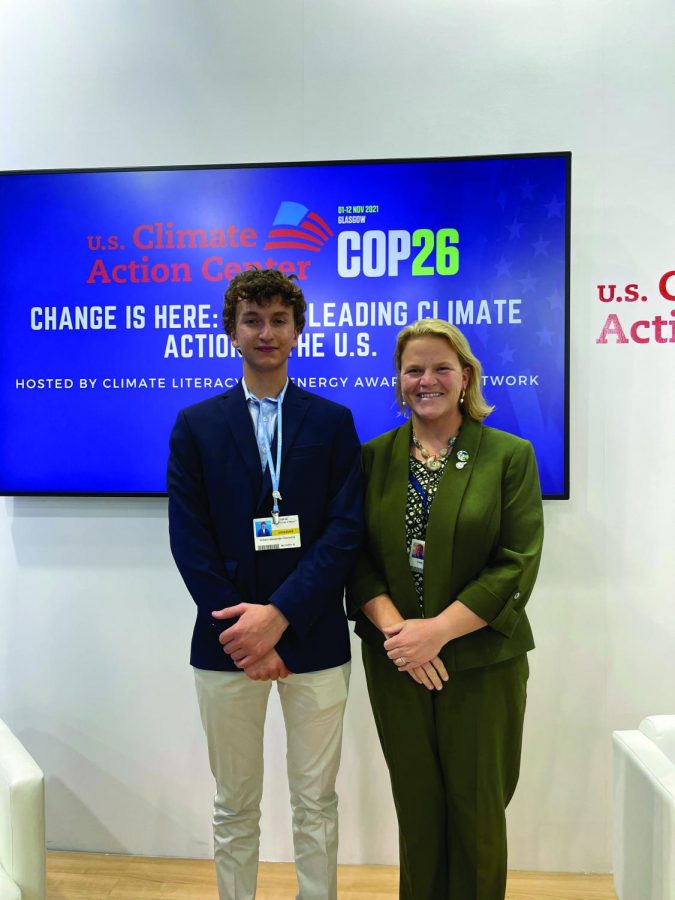 Charouhis and Dr. Jackson attended numerous events at the landmark climate conference.