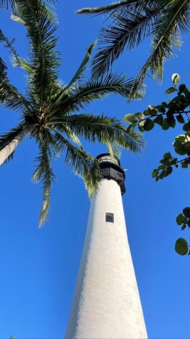 A view of the historic Cape Florida Lighthouse.