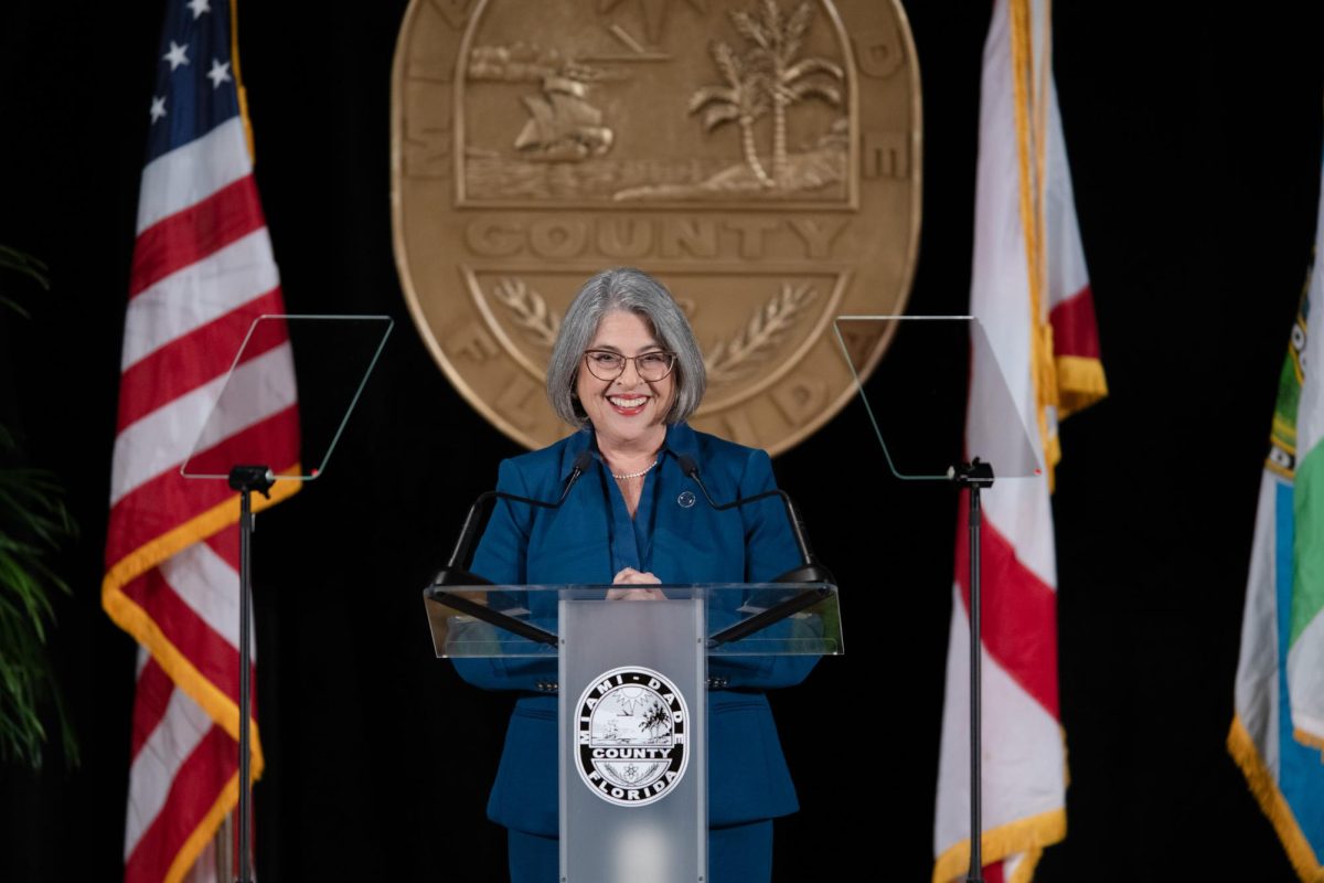 Miami-Dade County Mayor Daniella Levine Cava delivering her State of the County Address