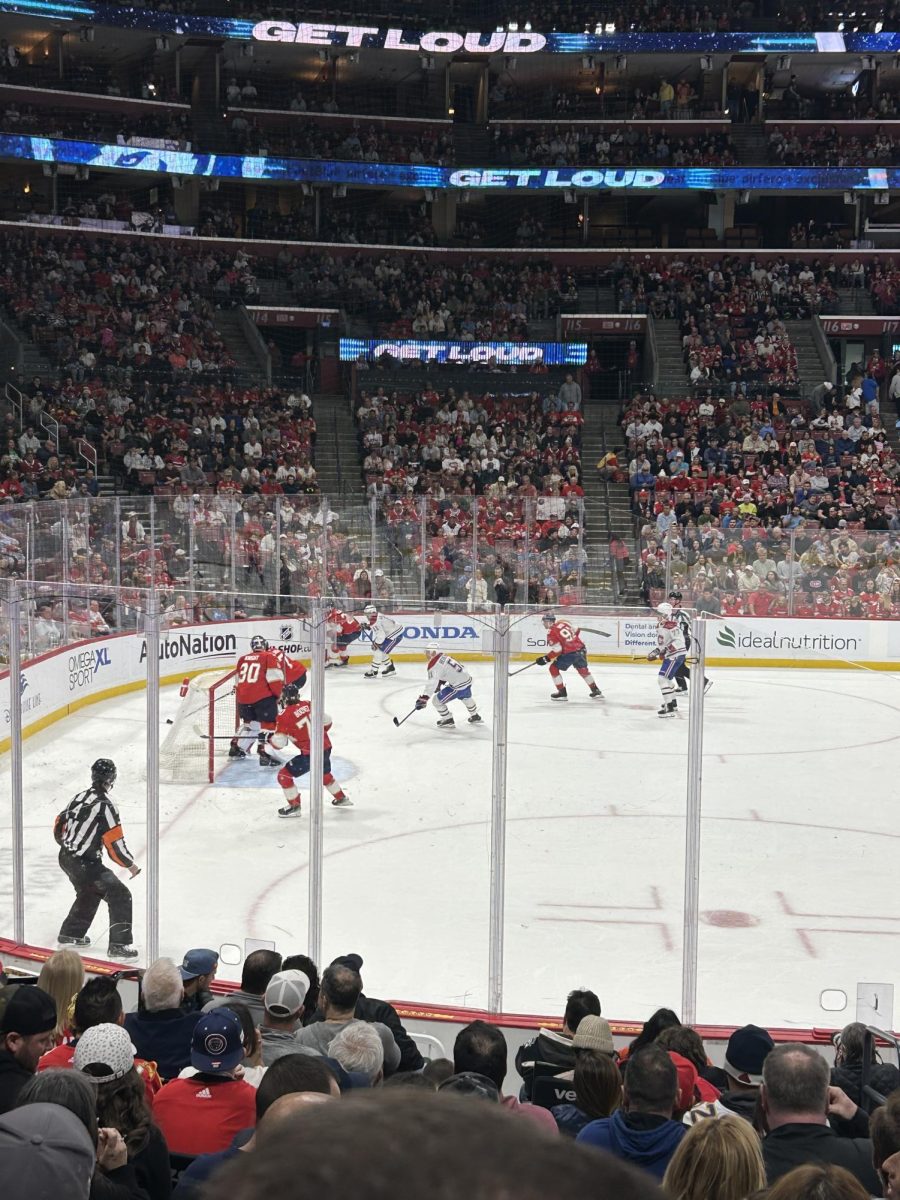 At a Florida Panthers home game against the Montreal Canadians
