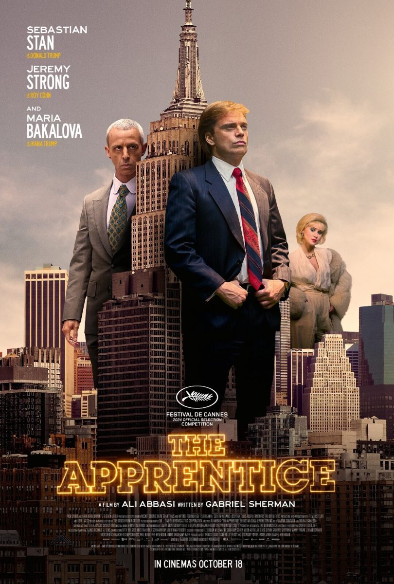 The film stars Sebastian Stan as a young Trump and Jeremy Strong as Roy Cohn