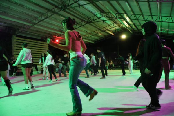Line dancing on Saturday night at The Berry Farm in Homestead