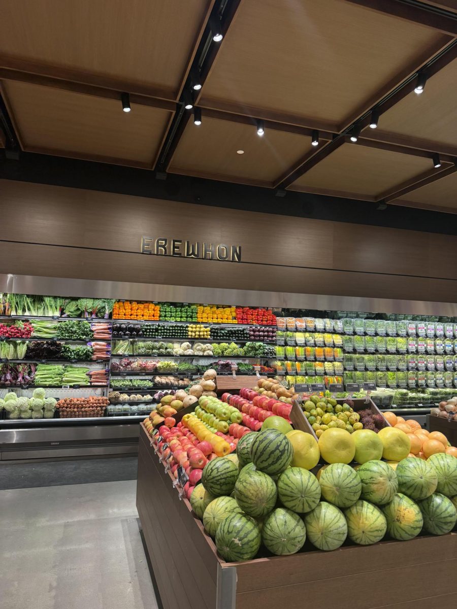 The produce display at high-end grocery store Erewhon